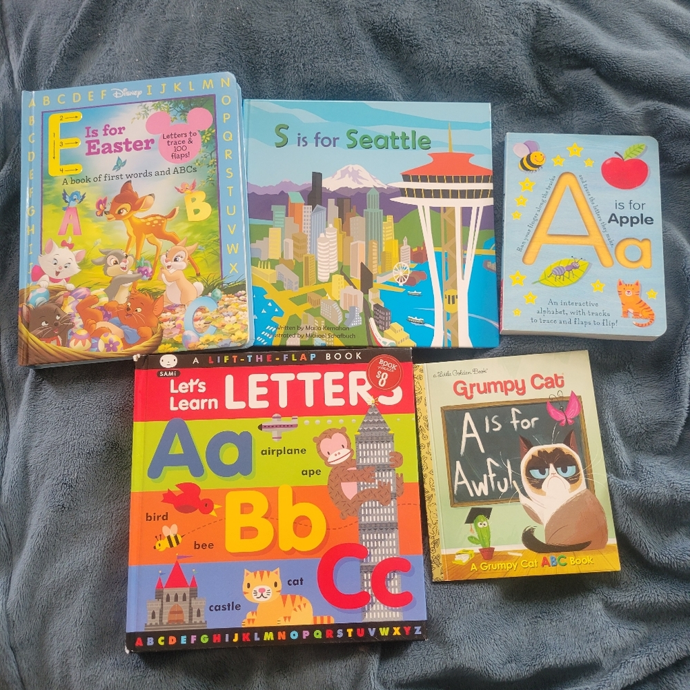 Colorful Alphabet Learning Book Set for Kids